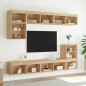 vidaXL TV-Schränke mit LED-Leuchten 2 Stk. Sonoma-Eiche 80x30x30 cm vidaXL TV-Schränke mit LED-Leuchten 2 Stk. Sonoma-Eiche 80x30x30 cm