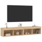 vidaXL TV-Schränke mit LED-Leuchten 2 Stk. Sonoma-Eiche 80x30x30 cm vidaXL TV-Schränke mit LED-Leuchten 2 Stk. Sonoma-Eiche 80x30x30 cm