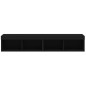 vidaXL TV-Schränke mit LED-Leuchten 2 Stk. Schwarz 80x30x30 cm vidaXL TV-Schränke mit LED-Leuchten 2 Stk. Schwarz 80x30x30 cm