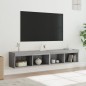 vidaXL TV-Schränke mit LED-Leuchten 2 Stk. Grau Sonoma 80x30x30 cm vidaXL TV-Schränke mit LED-Leuchten 2 Stk. Grau Sonoma 80x30x30 cm