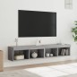 vidaXL TV-Schränke mit LED-Leuchten 2 Stk. Grau Sonoma 80x30x30 cm vidaXL TV-Schränke mit LED-Leuchten 2 Stk. Grau Sonoma 80x30x30 cm