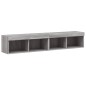 vidaXL TV-Schränke mit LED-Leuchten 2 Stk. Grau Sonoma 80x30x30 cm vidaXL TV-Schränke mit LED-Leuchten 2 Stk. Grau Sonoma 80x30x30 cm