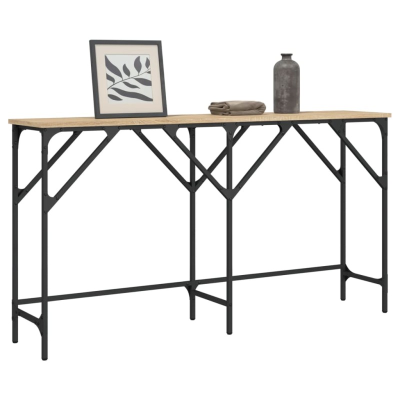 vidaXL Konsolentisch Sonoma-Eiche 140x29x75 cm Holzwerkstoff vidaXL Konsolentisch Sonoma-Eiche 140x29x75 cm Holzwerkstoff