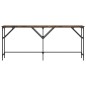 vidaXL Konsolentisch Räuchereiche 180x29x75 cm Holzwerkstoff vidaXL Konsolentisch Räuchereiche 180x29x75 cm Holzwerkstoff