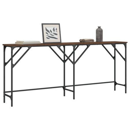 vidaXL Konsolentisch Braun Eichen-Optik 180x29x75 cm Holzwerkstoff