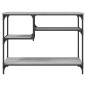 vidaXL Konsolentisch mit Ablagen Grau Sonoma 100x35x75 cm vidaXL Konsolentisch mit Ablagen Grau Sonoma 100x35x75 cm