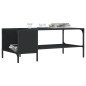 vidaXL Couchtisch mit Regal Schwarz 100x51x40 cm Holzwerkstoff vidaXL Couchtisch mit Regal Schwarz 100x51x40 cm Holzwerkstoff
