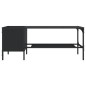 vidaXL Couchtisch mit Regal Schwarz 100x51x40 cm Holzwerkstoff vidaXL Couchtisch mit Regal Schwarz 100x51x40 cm Holzwerkstoff