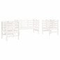 vidaXL 3-tlg. Garten-Lounge-Set Weiß Massivholz Kiefer vidaXL 3-tlg. Garten-Lounge-Set Weiß Massivholz Kiefer
