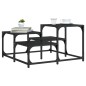 vidaXL Couchtisch Schwarz 68x68x40 cm Holzwerkstoff