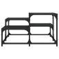 vidaXL Couchtisch Schwarz 68x68x40 cm Holzwerkstoff