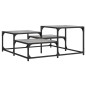 vidaXL Couchtisch Grau Sonoma 87,5x87,5x40 cm Holzwerkstoff