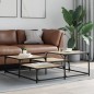 vidaXL Couchtisch Sonoma-Eiche 107x107x40 cm Holzwerkstoff vidaXL Couchtisch Sonoma-Eiche 107x107x40 cm Holzwerkstoff