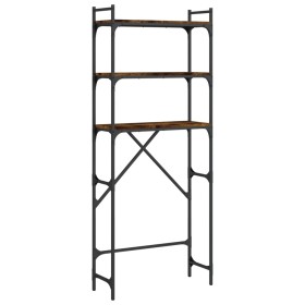 vidaXL Waschmaschinenregal Räuchereiche 67x25x163 cm Holzwerkstoff