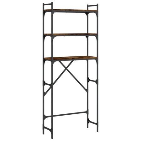 vidaXL Waschmaschinenregal Räuchereiche 67x25x163 cm Holzwerkstoff