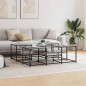 vidaXL Couchtisch Grau Sonoma 121x121x40 cm Holzwerkstoff vidaXL Couchtisch Grau Sonoma 121x121x40 cm Holzwerkstoff