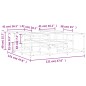 vidaXL Couchtisch Grau Sonoma 121x121x40 cm Holzwerkstoff vidaXL Couchtisch Grau Sonoma 121x121x40 cm Holzwerkstoff