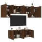 vidaXL 6-tlg. Wohnwand Braun Eichen-Optik Holzwerkstoff vidaXL 6-tlg. Wohnwand Braun Eichen-Optik Holzwerkstoff