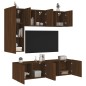vidaXL 5-tlg. Wohnwand Braun Eichen-Optik Holzwerkstoff vidaXL 5-tlg. Wohnwand Braun Eichen-Optik Holzwerkstoff