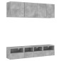 vidaXL 5-tlg. Wohnwand Betongrau Holzwerkstoff vidaXL 5-tlg. Wohnwand Betongrau Holzwerkstoff
