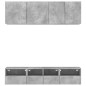 vidaXL 5-tlg. Wohnwand Betongrau Holzwerkstoff vidaXL 5-tlg. Wohnwand Betongrau Holzwerkstoff