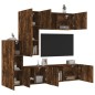 vidaXL 5-tlg. Wohnwand Räuchereiche Holzwerkstoff vidaXL 5-tlg. Wohnwand Räuchereiche Holzwerkstoff