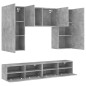 vidaXL 5-tlg. Wohnwand Betongrau Holzwerkstoff vidaXL 5-tlg. Wohnwand Betongrau Holzwerkstoff