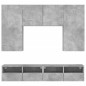 vidaXL 5-tlg. Wohnwand Betongrau Holzwerkstoff vidaXL 5-tlg. Wohnwand Betongrau Holzwerkstoff