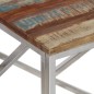vidaXL Couchtisch Silbern Edelstahl und Altholz Massiv vidaXL Couchtisch Silbern Edelstahl und Altholz Massiv