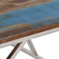 vidaXL Couchtisch Silbern Edelstahl und Altholz Massiv vidaXL Couchtisch Silbern Edelstahl und Altholz Massiv