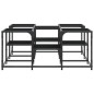 vidaXL Couchtisch Schwarz 91x91x40 cm Holzwerkstoff vidaXL Couchtisch Schwarz 91x91x40 cm Holzwerkstoff