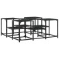 vidaXL Couchtisch Schwarz 91x91x40 cm Holzwerkstoff vidaXL Couchtisch Schwarz 91x91x40 cm Holzwerkstoff