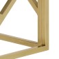 vidaXL Couchtisch Golden Edelstahl und Hartglas vidaXL Couchtisch Golden Edelstahl und Hartglas