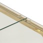 vidaXL Couchtisch Golden Edelstahl und Hartglas vidaXL Couchtisch Golden Edelstahl und Hartglas