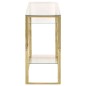 vidaXL Konsolentisch Golden Edelstahl und Hartglas vidaXL Konsolentisch Golden Edelstahl und Hartglas