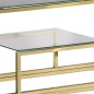 vidaXL Konsolentisch Golden Edelstahl und Hartglas vidaXL Konsolentisch Golden Edelstahl und Hartglas