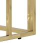 vidaXL Konsolentisch Golden Edelstahl und Hartglas vidaXL Konsolentisch Golden Edelstahl und Hartglas