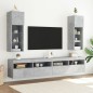vidaXL TV-Schränke mit LED-Leuchten 2 Stk. Betongrau 30,5x30x90 cm vidaXL TV-Schränke mit LED-Leuchten 2 Stk. Betongrau 30,5x30x90 cm