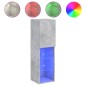 vidaXL TV-Schränke mit LED-Leuchten 2 Stk. Betongrau 30,5x30x102 cm vidaXL TV-Schränke mit LED-Leuchten 2 Stk. Betongrau 30,5x30x102 cm