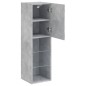 vidaXL TV-Schränke mit LED-Leuchten 2 Stk. Betongrau 30,5x30x102 cm vidaXL TV-Schränke mit LED-Leuchten 2 Stk. Betongrau 30,5x30x102 cm
