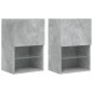 vidaXL TV-Schränke mit LED-Leuchten 2 Stk. Betongrau 40,5x30x60 cm vidaXL TV-Schränke mit LED-Leuchten 2 Stk. Betongrau 40,5x30x60 cm