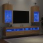 vidaXL TV-Schränke mit LED-Leuchten 2 Stk. Sonoma-Eiche 40,5x30x90 cm vidaXL TV-Schränke mit LED-Leuchten 2 Stk. Sonoma-Eiche 40,5x30x90 cm