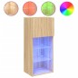 vidaXL TV-Schränke mit LED-Leuchten 2 Stk. Sonoma-Eiche 40,5x30x90 cm vidaXL TV-Schränke mit LED-Leuchten 2 Stk. Sonoma-Eiche 40,5x30x90 cm