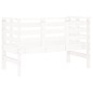 vidaXL Gartenbank Weiß 111,5x53x71 cm Massivholz Kiefer vidaXL Gartenbank Weiß 111,5x53x71 cm Massivholz Kiefer