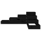 vidaXL Pflanzentreppe 4 Stufen 106x104,5x36 cm Schwarz Massivholz vidaXL Pflanzentreppe 4 Stufen 106x104,5x36 cm Schwarz Massivholz