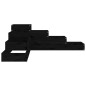 vidaXL Pflanzentreppe 4 Stufen 106x104,5x36 cm Schwarz Massivholz vidaXL Pflanzentreppe 4 Stufen 106x104,5x36 cm Schwarz Massivholz