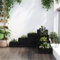 vidaXL Pflanzentreppe 4 Stufen 80,5x79x36 cm Schwarz Massivholz Kiefer vidaXL Pflanzentreppe 4 Stufen 80,5x79x36 cm Schwarz Massivholz Kiefer