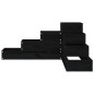 vidaXL Pflanzentreppe 4 Stufen 80,5x79x36 cm Schwarz Massivholz Kiefer vidaXL Pflanzentreppe 4 Stufen 80,5x79x36 cm Schwarz Massivholz Kiefer