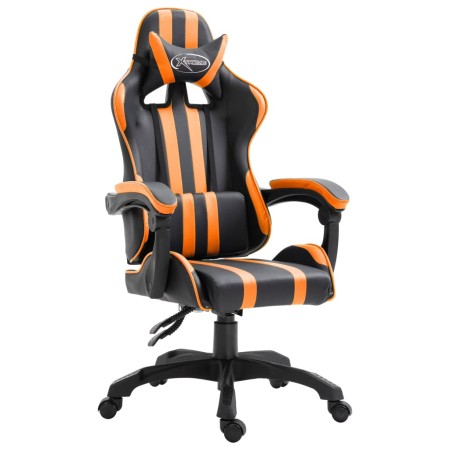 vidaXL Gaming-Stuhl Orange Kunstleder
