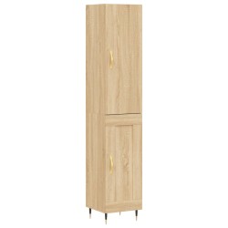 Highboard Sonoma-Eiche 34,5x34x180 cm Holzwerkstoff